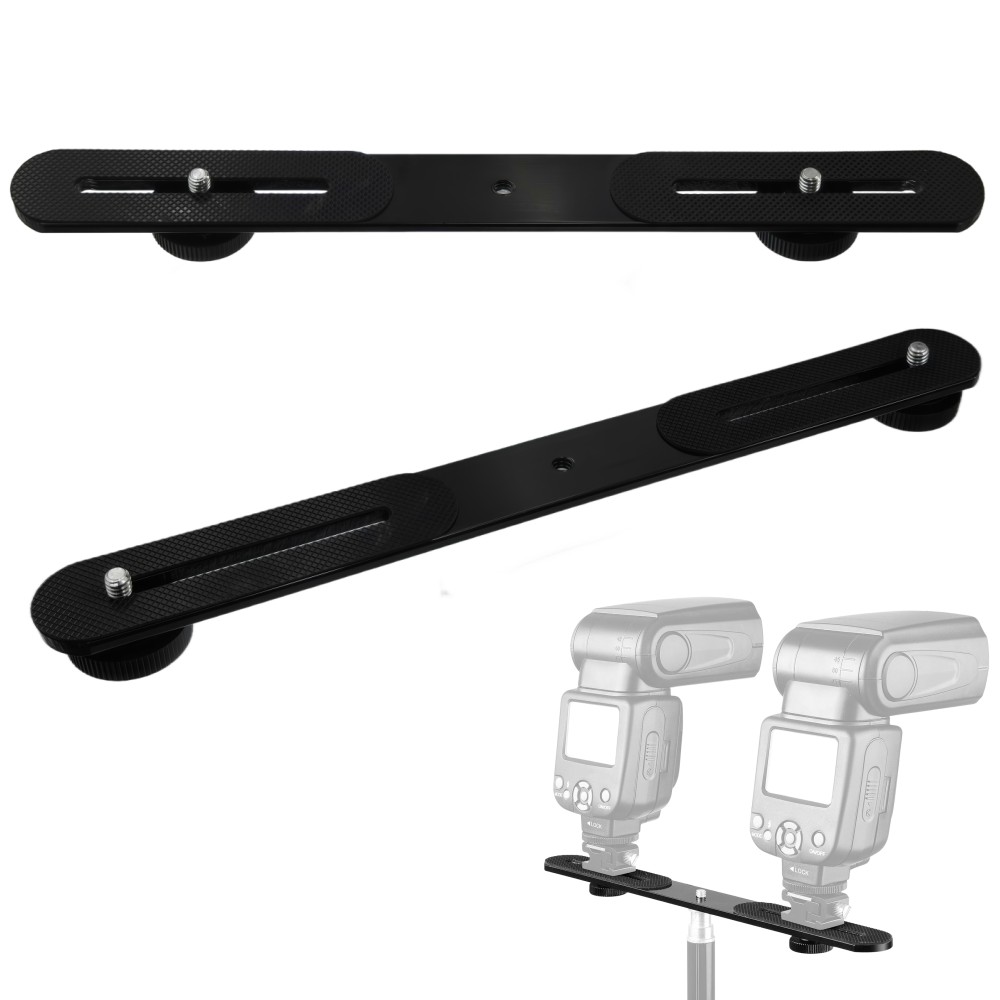 Hot Shoe Adapter - حامل مزدوج للفلاش مع برغي 1/4