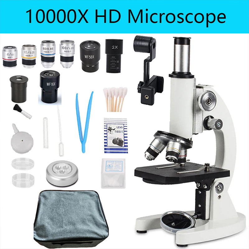 Photography University - المجهر البيولوجي البصري 40-10000X عالية التكبير