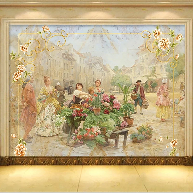 Photography Class - العرف صور خلفيات النمط الأوروبي الرخام