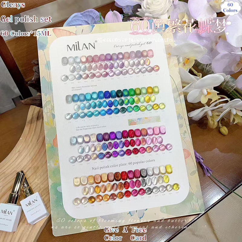 جل طلاء أظافر غلينيس 60.50.40  - مراجعة Color Checker Card وسعره