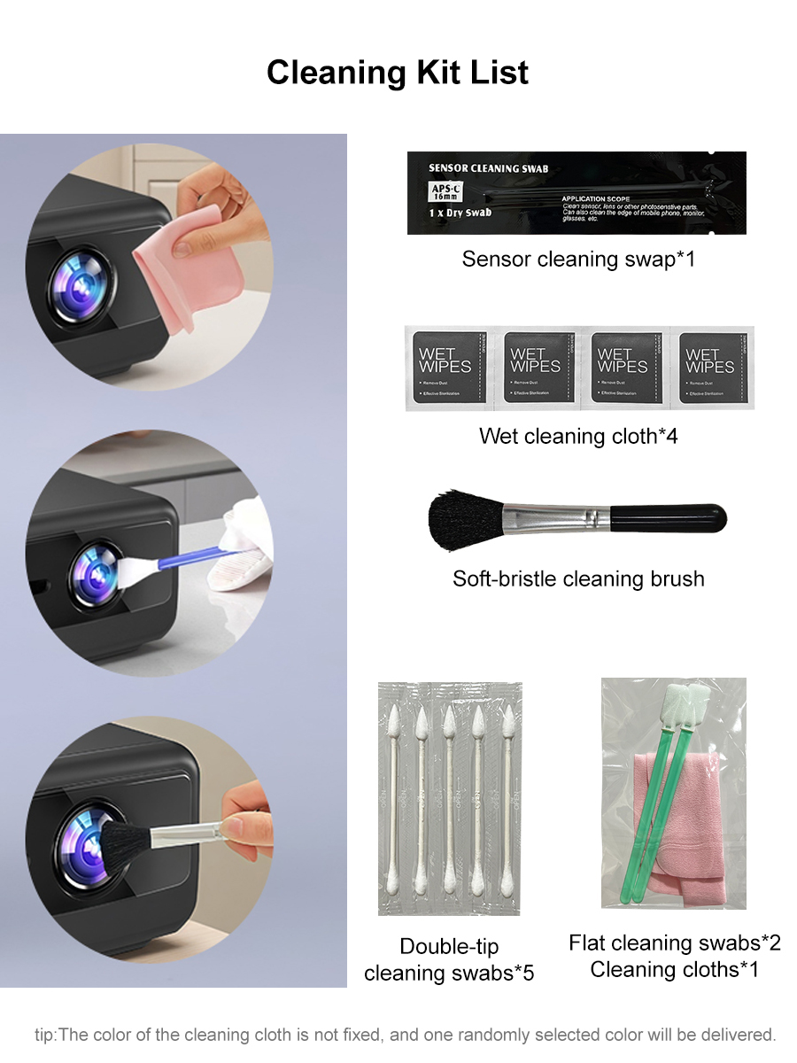 طقم تنظيف الغبار للبروجيكتور،  - مراجعة Lens Cleaning Kit وسعره