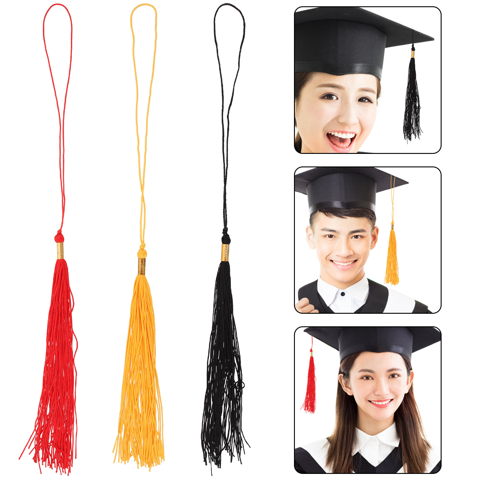 مجموعة من 3 قطع من شراشيب التخ - مراجعة Photography Graduation وسعره